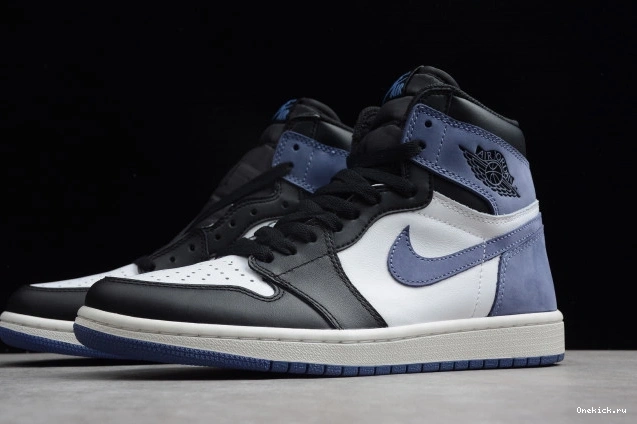 One Kick OG High Jordan Retro Blue 555088-115 Moon 1 Air 0711